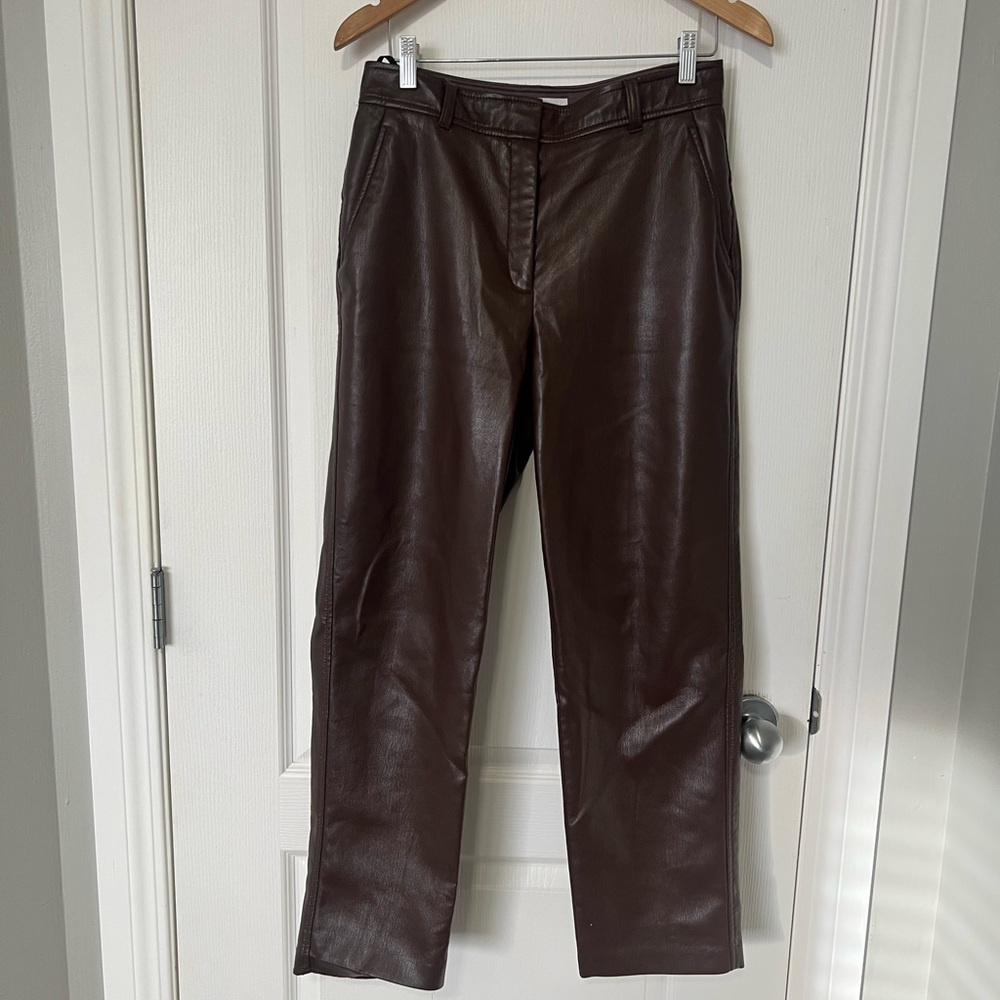 Aritzia Babaton Command vegan Leather Pants